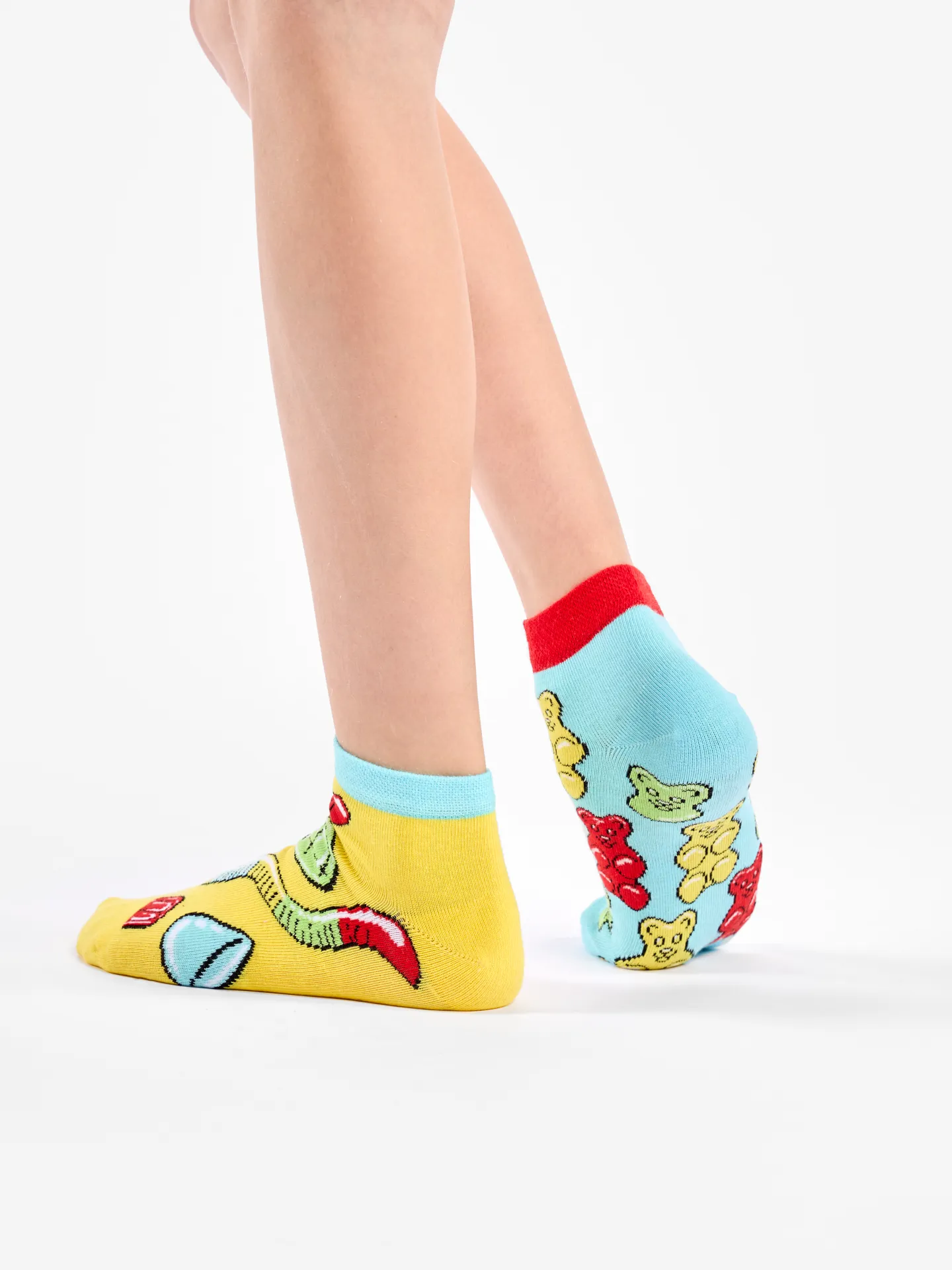 Socquettes rigolotes pour enfants Oursons en bonbon - Image 3