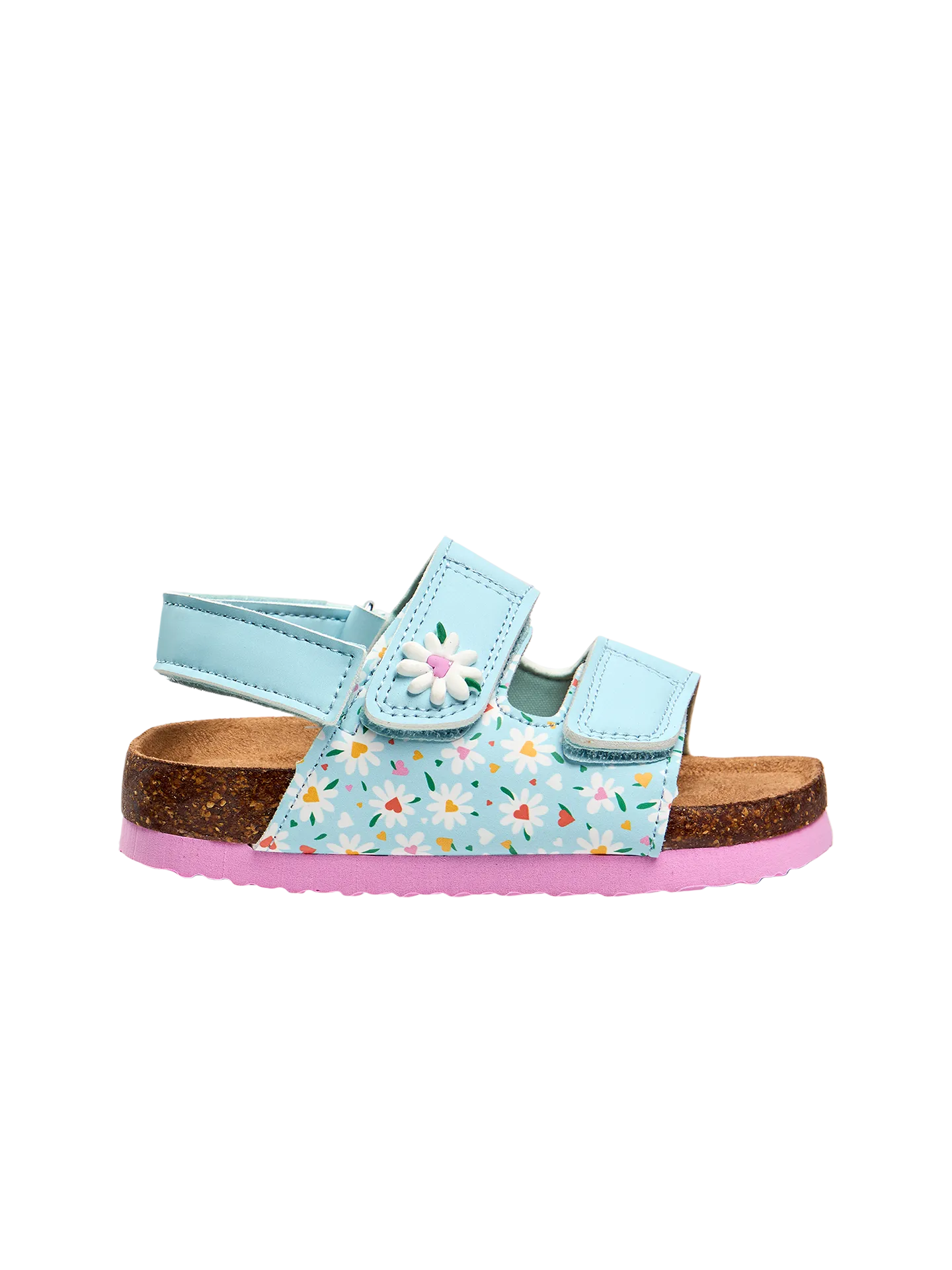 Sandales en liège pour enfants Petits coeurs et marguerites - Image 4