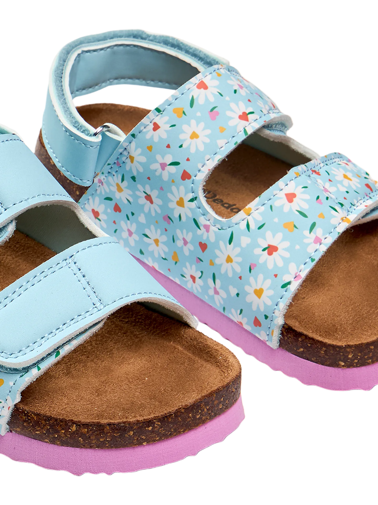 Sandales en liège pour enfants Petits coeurs et marguerites - Image 6
