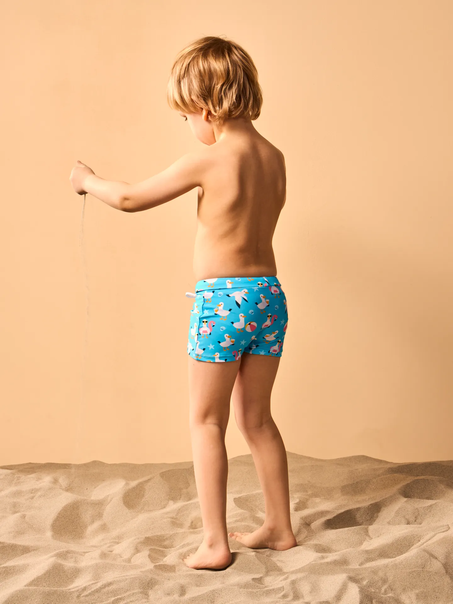 Short de bain élastique et rigolo pour enfants Mouette en vacances - Image 5