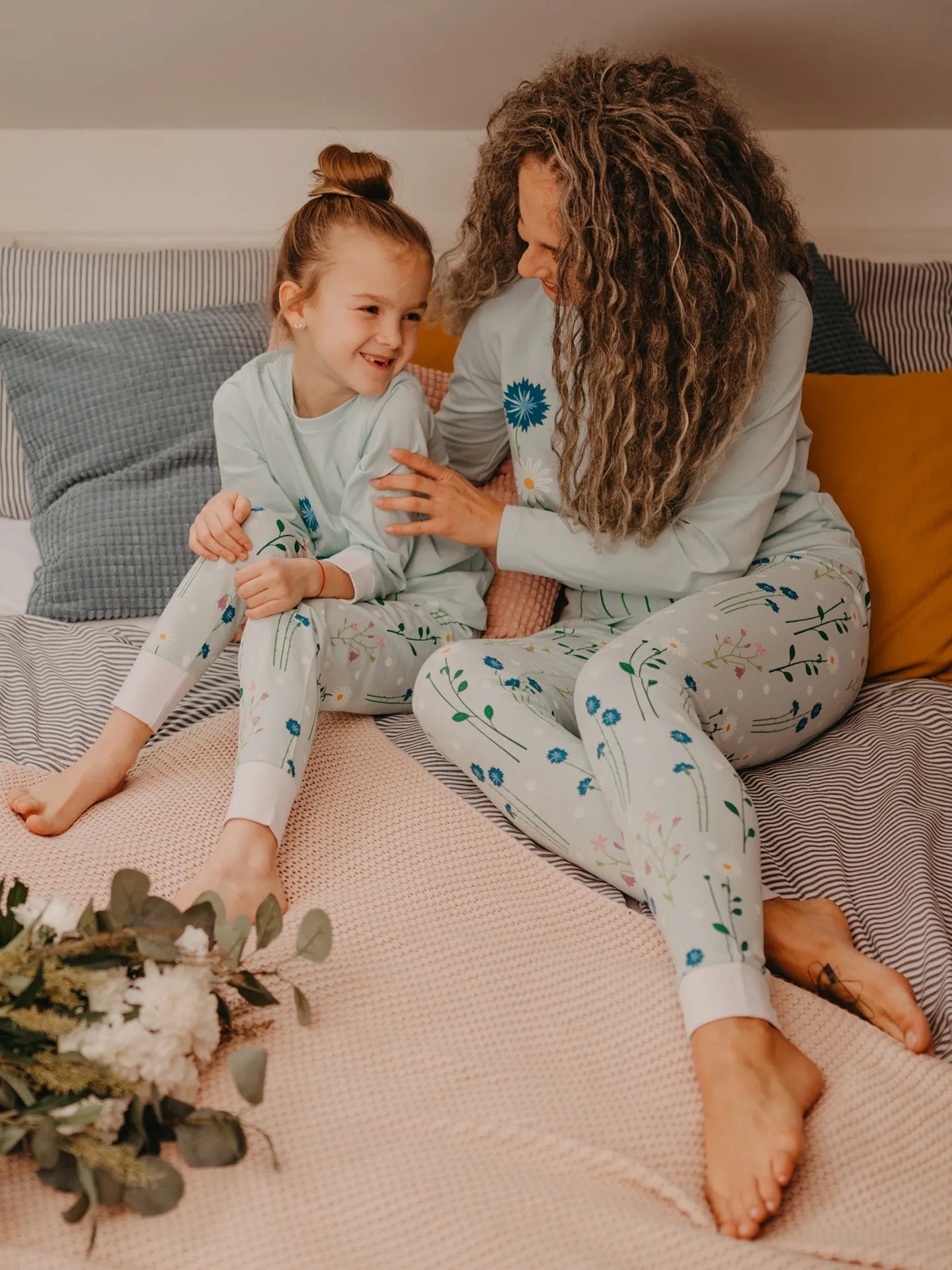 Pyjama rigolo pour enfants Fleurs de prairie - Image 5