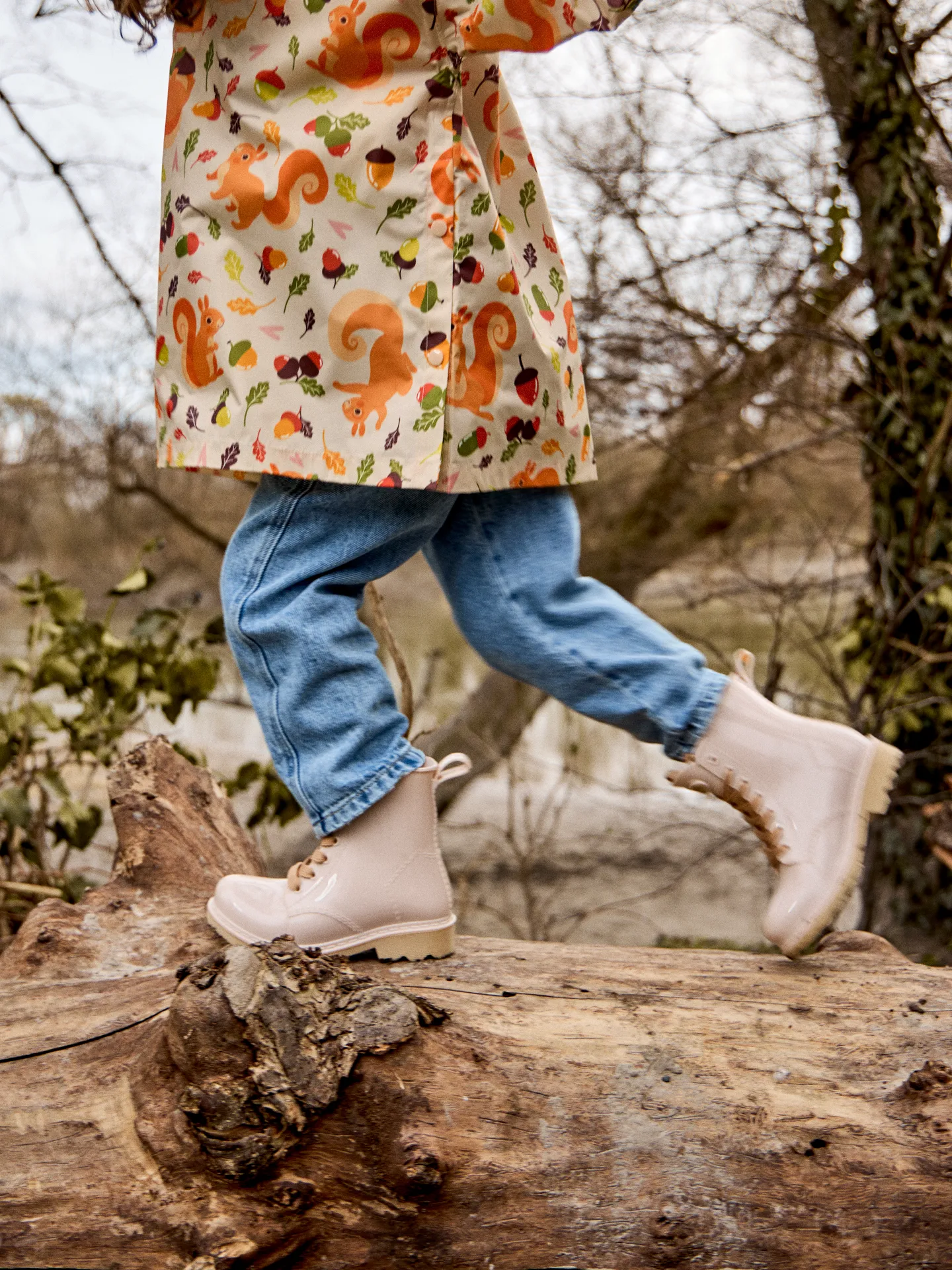 Manteau de pluie rigolo pour enfants Écureuil et noix - Image 10