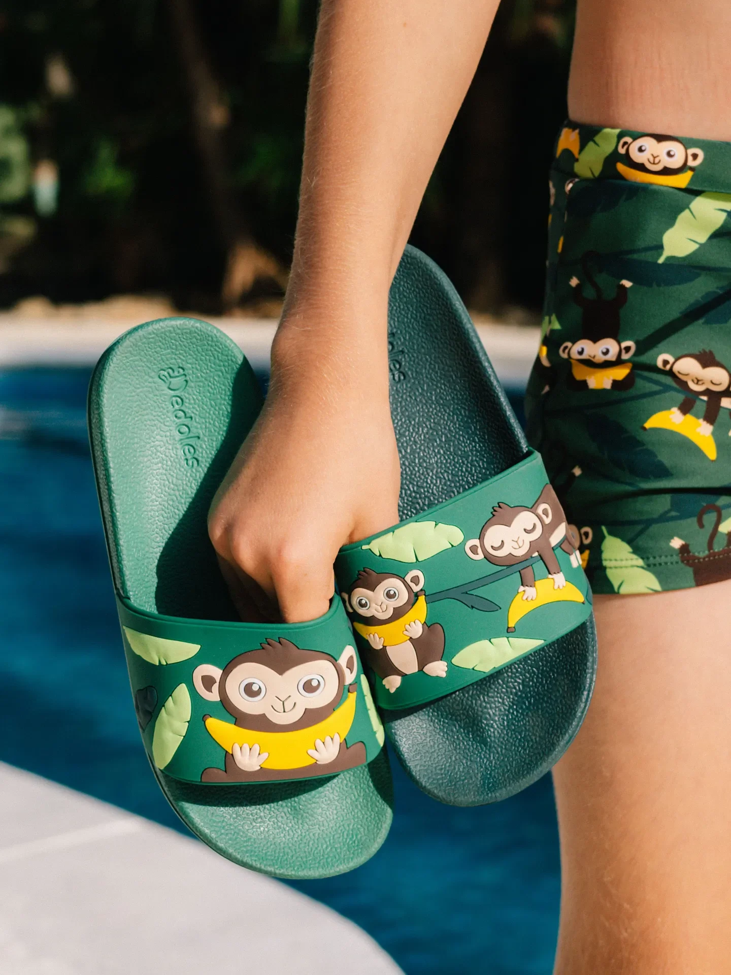 Sandales rigolotes pour enfants Singe dans la jungle - Image 6