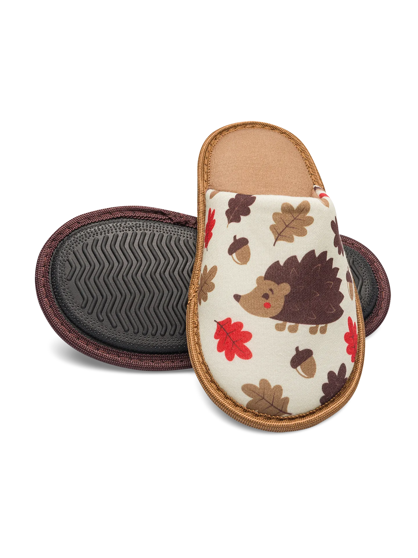 Pantoufles rigolotes pour enfants Hérisson forestier - Image 3