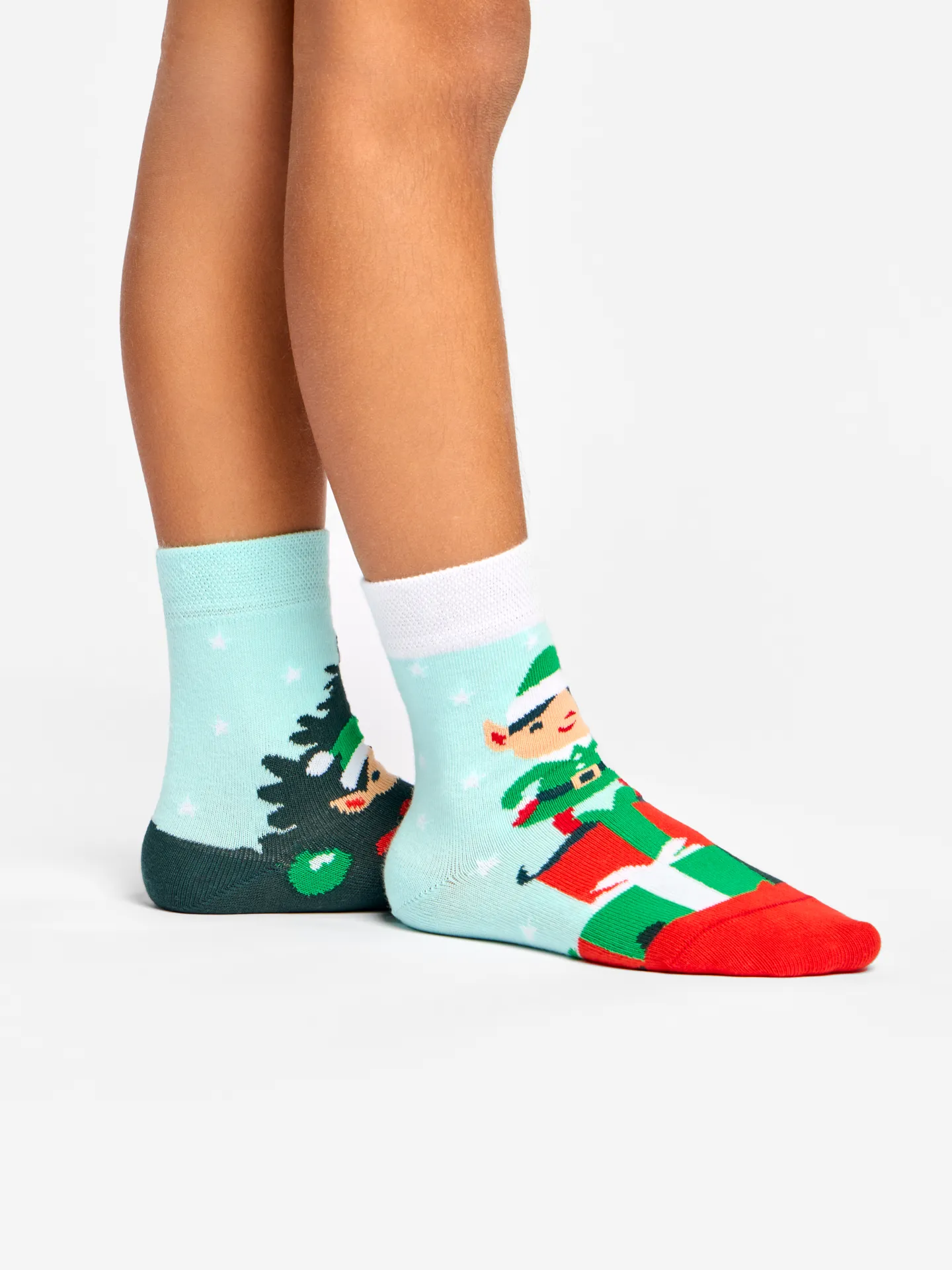 Chaussettes rigolotes pour enfants Elfes et cadeaux - Image 3