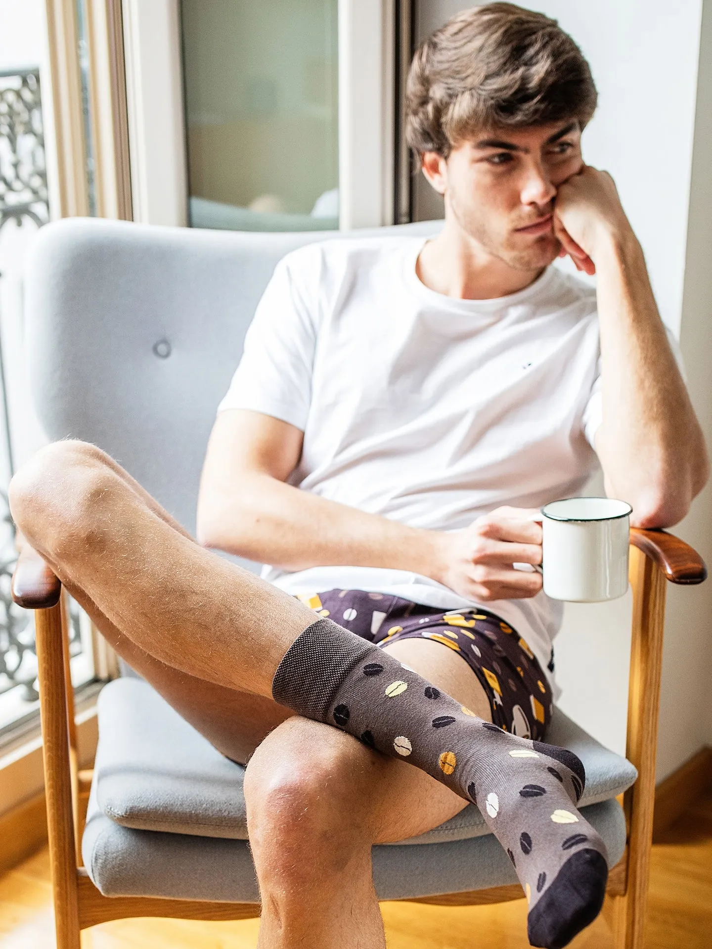 Boxer rigolo pour hommes Grains de café - Image 7