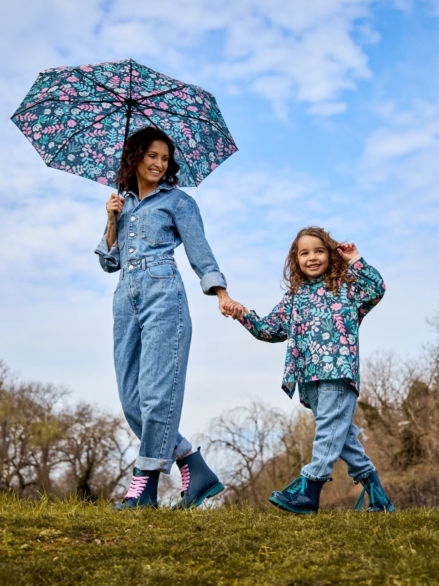 Parapluie rigolo Feuilles et insectes - Image 7